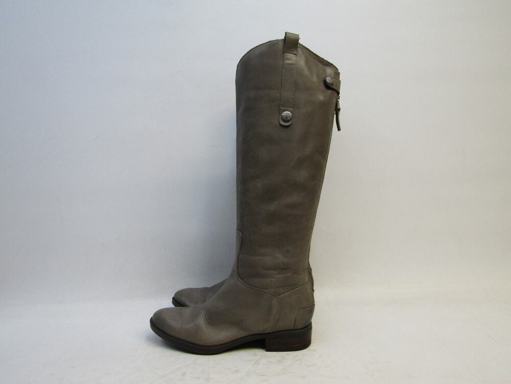 Sam Edelman Womens Size 6.5 M Brown Leather Zip Knee High Fashion Boots